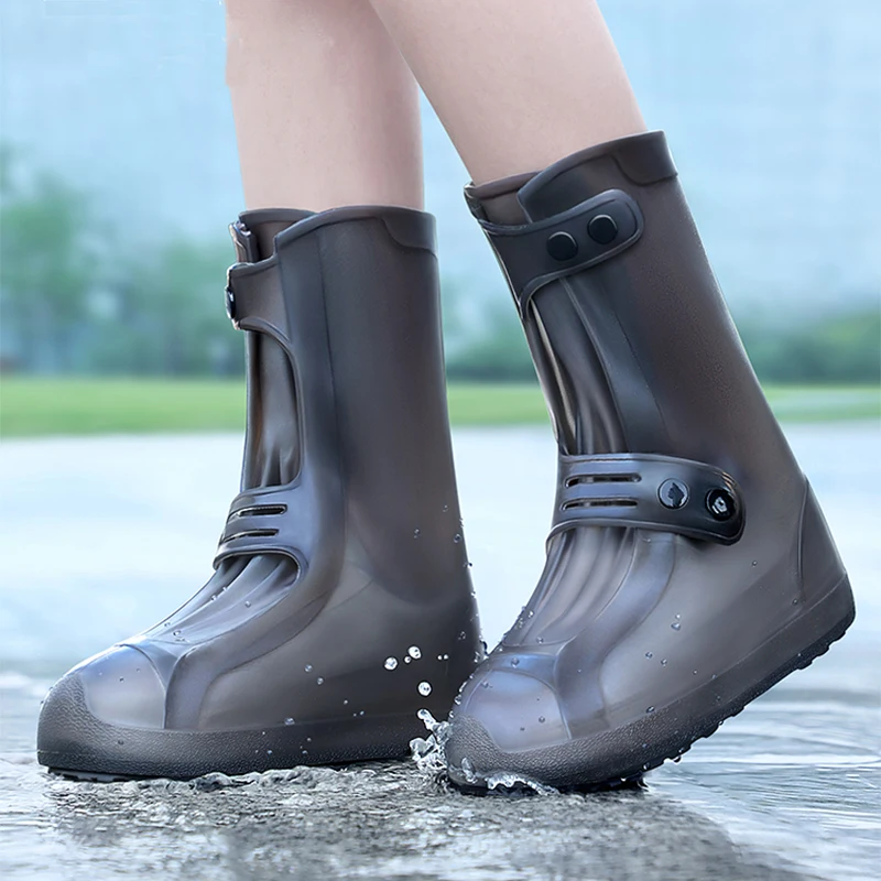 Women Shoes Xxl - M-XXL レインシューズカバー防水滑り止め屋外レインブーツ耐摩耗性ゴムオーバーシューズ女性男性靴アクセサリー