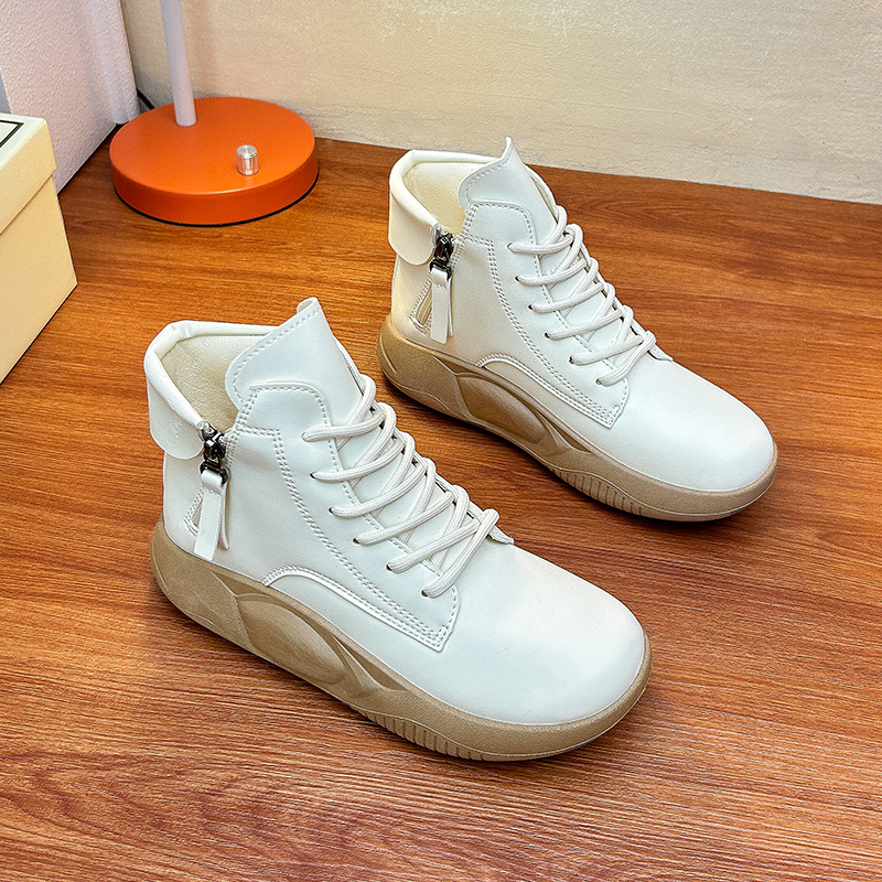 Women'S Shoes Chelsea - 新しいファッションアンクルブーツ女性の秋の防水靴女性厚い底ショートブーツ女性デザイナープラットフォームレースアップブーツ