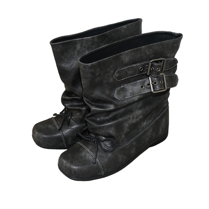 Women'S Shoes Chelsea - フラット女性アンクルブーツファッションデザイナーパンクブーツ冬の女性チェルシーブーツ 2025 トレンド新バックルグラディエーターオートバイボタブーツ