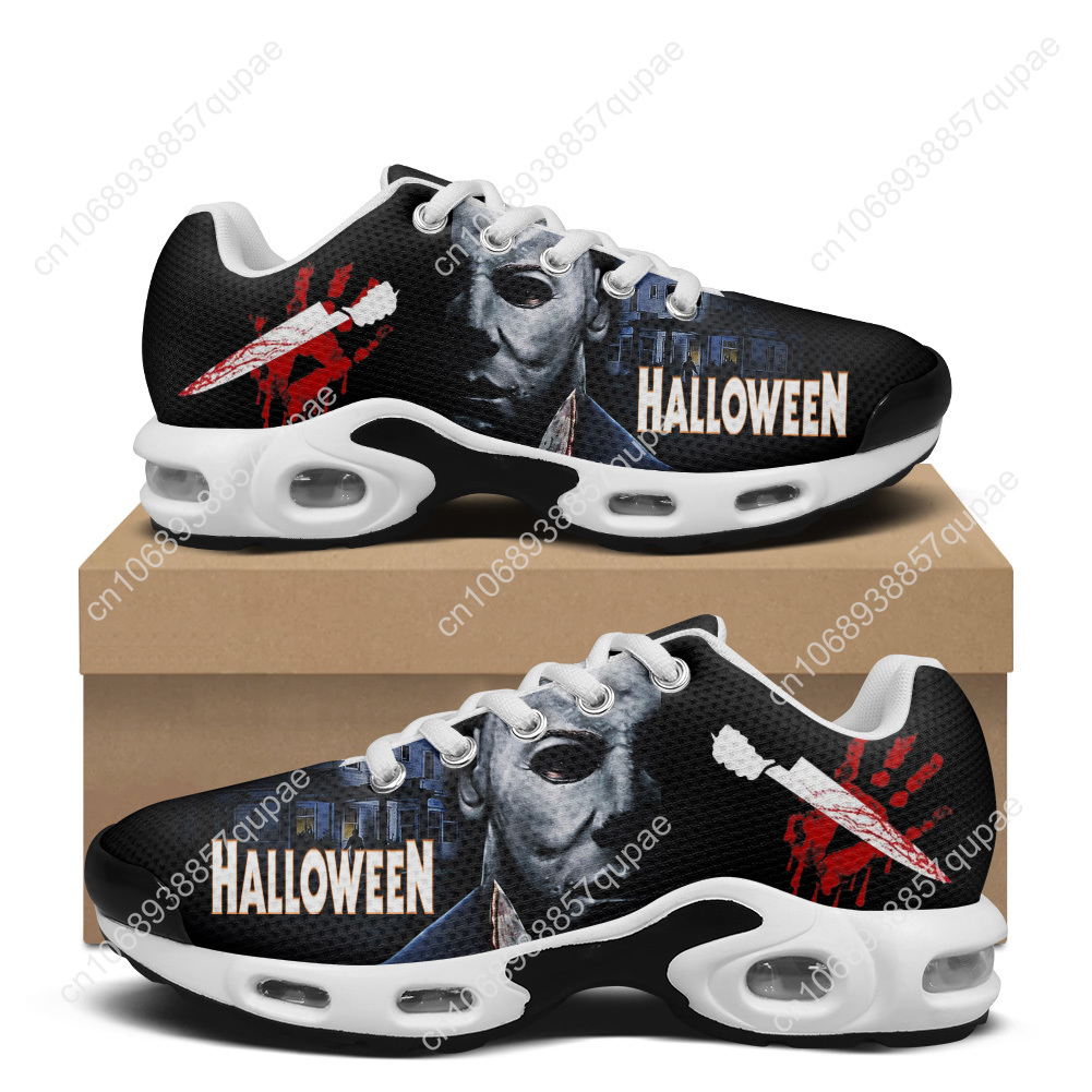 Women Shoes Myer - マイケルマイヤーズハロウィンキラーエアクッションスニーカーメンズレディースハイキングランニングシューズ登山靴カスタムシューズ