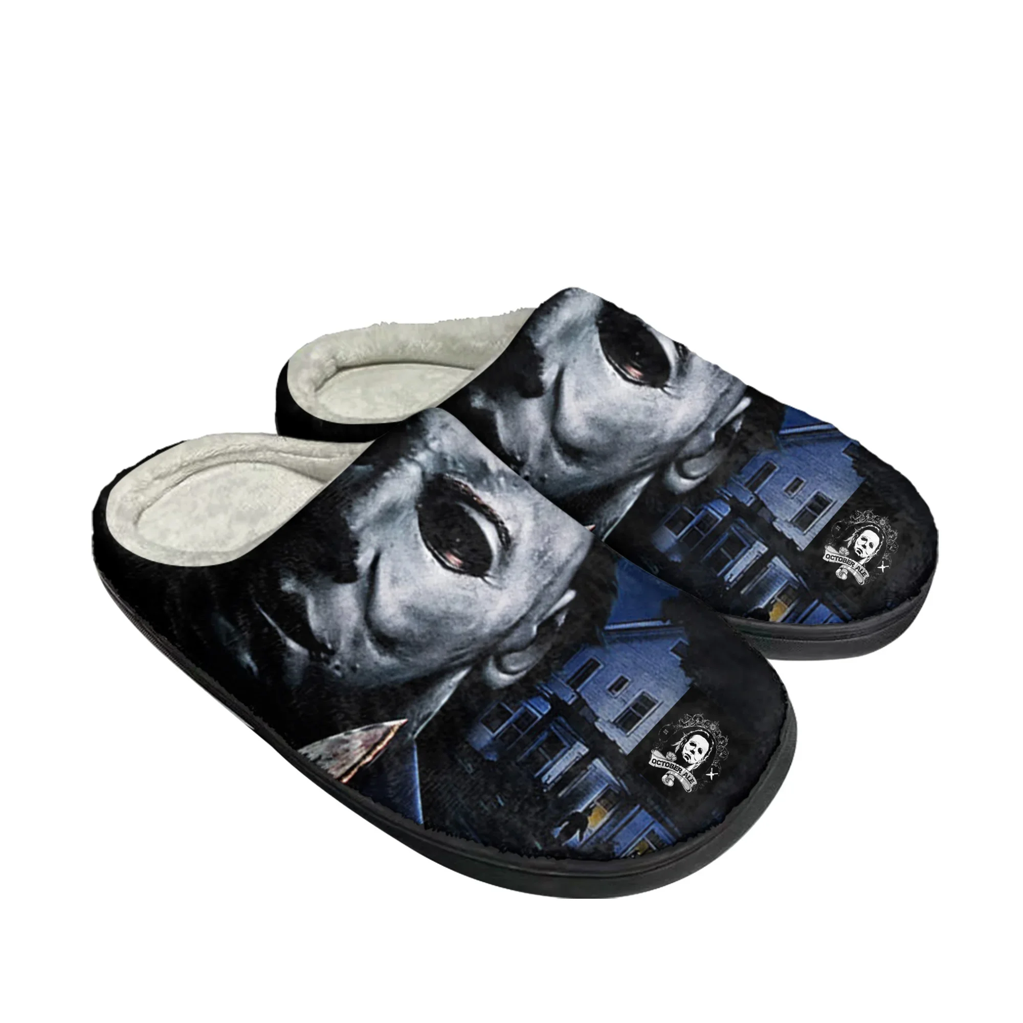 Women Shoes Myer - ホラーハロウィンホームコットンカスタムスリッパマイケルマイヤーズメンズレディースサンダルぬいぐるみカジュアル保温靴サーマルスリッパ