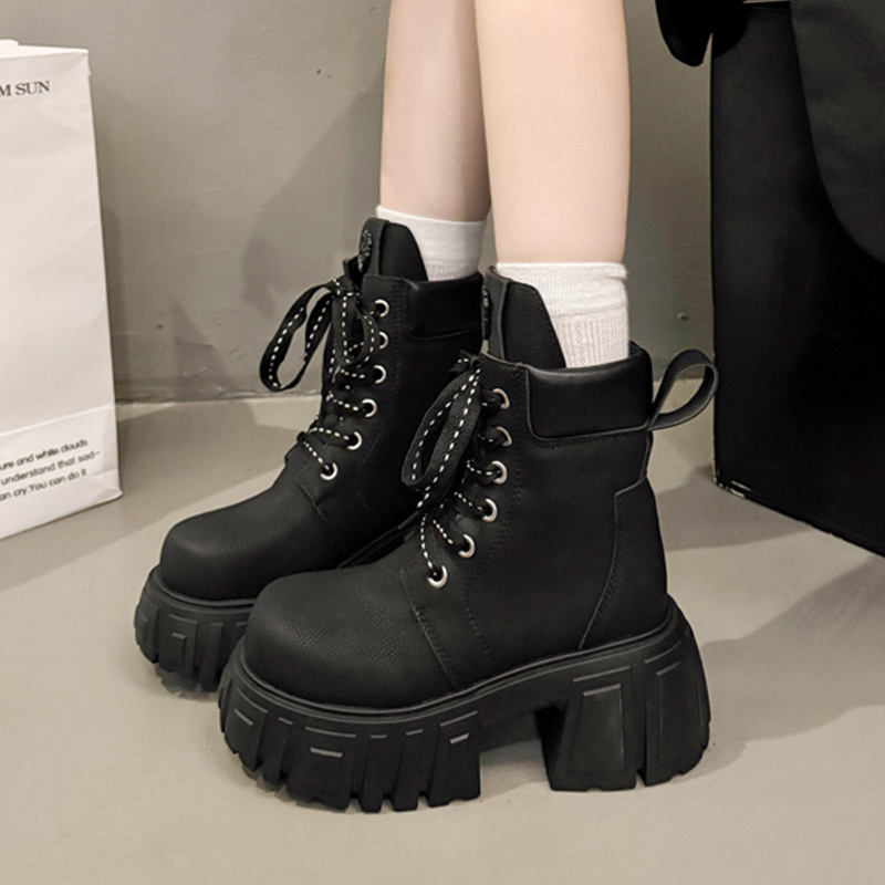 ハイヒール レディース アンクルブーツ レースアップ プラッ - Women'S Shoes Chelsea のレビューと価格