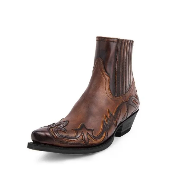 メンズ新作ハンドメイドウェッジアンクルブーツ、メンズウエスタ - Women'S Shoes Chelsea のレビューと価格