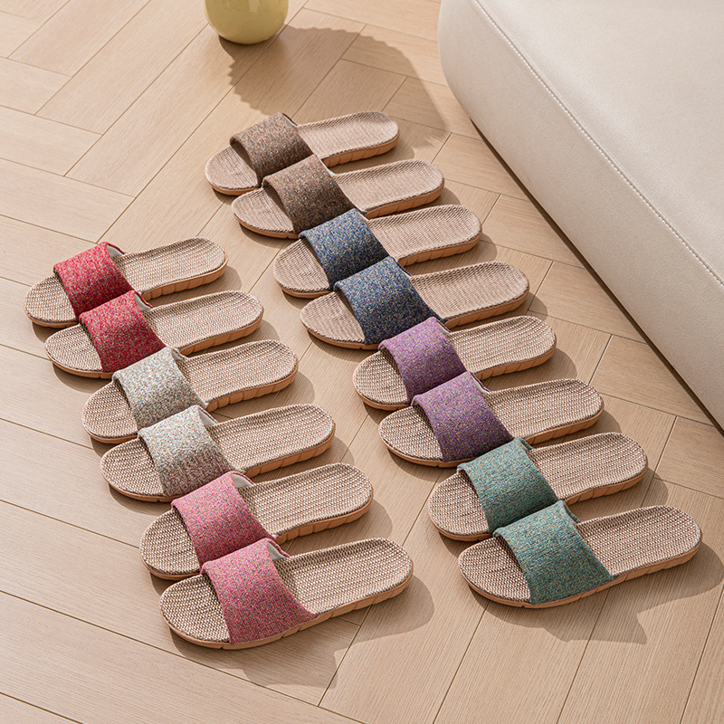 麻カジュアルレディーススリッパホームフラット春夏高級デザイナ - Women'S Shoes Popular のレビューと価格