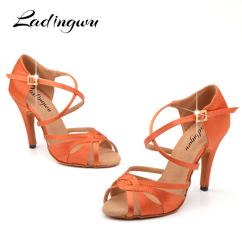 Ladingwu レディース レッドブラウン サテン サルサ - Women'S Shoes Z のレビューと価格