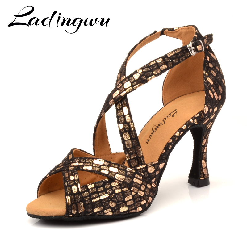 Ladingwu 新ラテン女性ダンス靴 Glod 黒社交ラテ - Women'S Shoes Z のレビューと価格