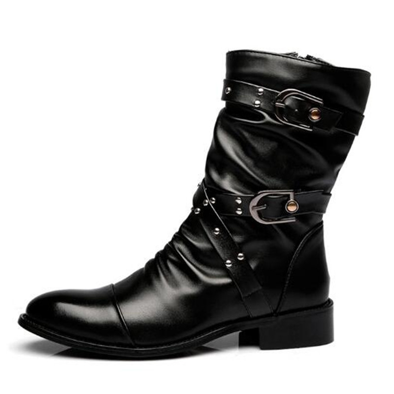 ファッションメンズレザー高品質ミッドチューブブーツクラシック - Women'S Shoes Chelsea のレビューと価格