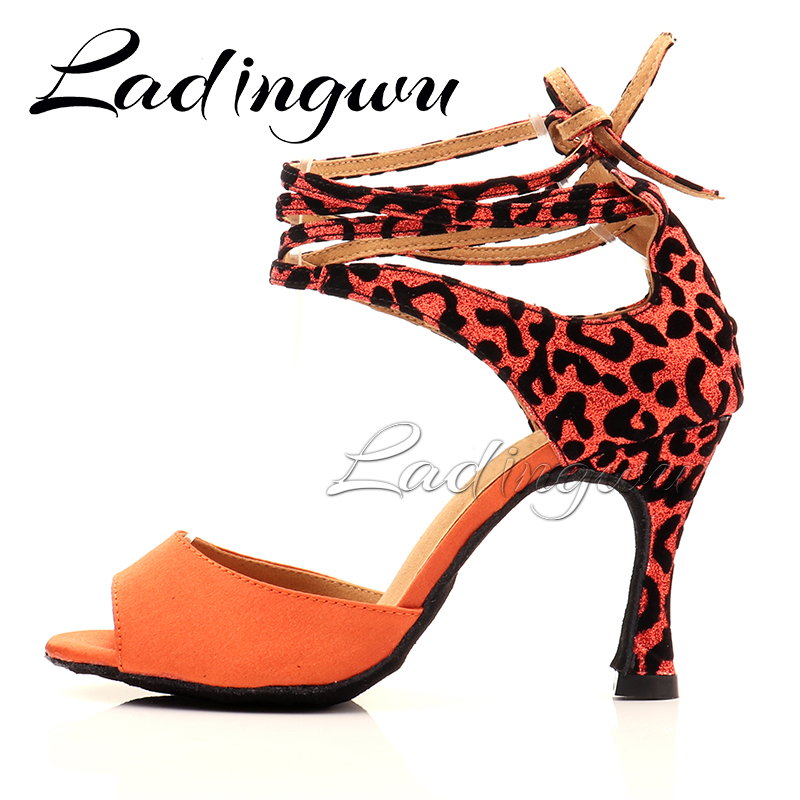 Ladingwu-ヒョウ柄のスエードとスパンコールのサルサの - Women'S Shoes Z のレビューと価格