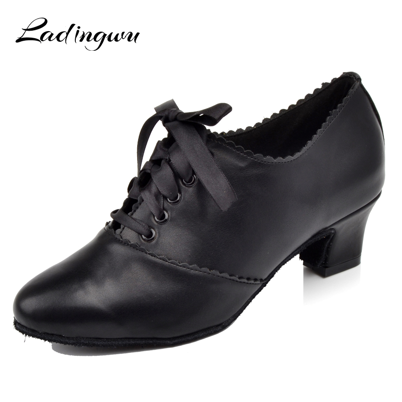 Ladingwu黒ラテン女性のダンスシューズマイクロファイバ - Women'S Shoes Z のレビューと価格
