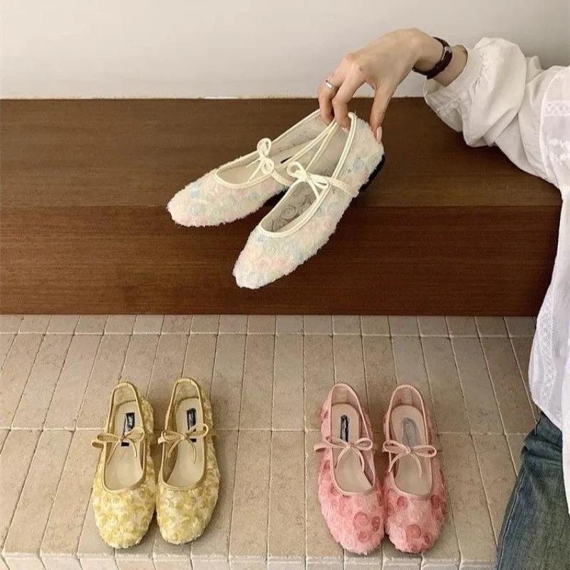 優しいニューチャイニーズローズメッシュメリージェーンシューズ - Women'S Shoes Popular のレビューと価格