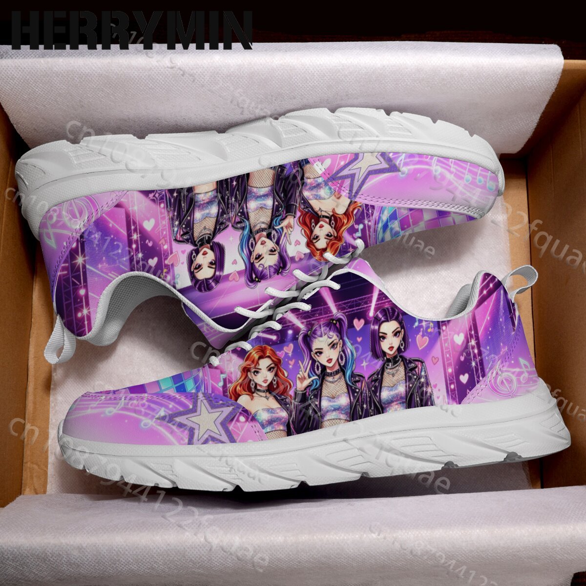 新学期シーズン パープル ステージ ガールバンド グラフィッ - Women'S Shoes Back To School のレビューと価格