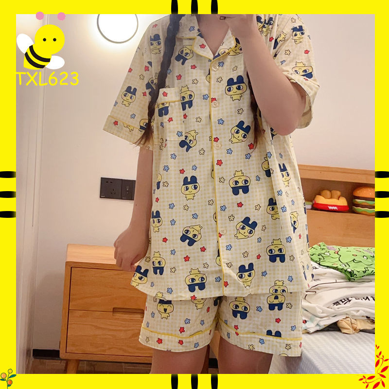 たまごっち Mameiji 女性夏純綿半袖ショーツパジャマセ - Women Shoes Xxl のレビューと価格