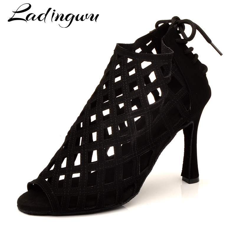 Ladingwuブランドラテンダンスシューズブラックスエード - Women'S Shoes Z のレビューと価格